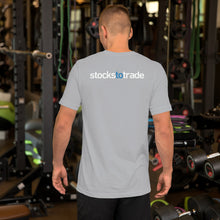 Load image into Gallery viewer, Eat, Sleep, Trade (Blue) - Short-Sleeve T-Shirt