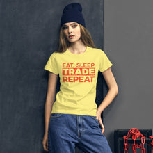 Load image into Gallery viewer, Eat, Sleep, Trade (Red) - Women's short sleeve t-shirt