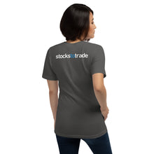 Load image into Gallery viewer, Eat, Sleep, Trade (Blue) - Short-Sleeve T-Shirt