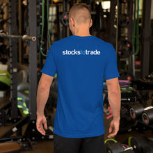 Load image into Gallery viewer, Eat, Sleep, Trade (Blue) - Short-Sleeve T-Shirt