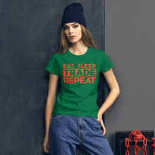 Load image into Gallery viewer, Eat, Sleep, Trade (Red) - Women's short sleeve t-shirt