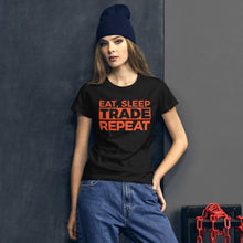 Load image into Gallery viewer, Eat, Sleep, Trade (Red) - Women's short sleeve t-shirt