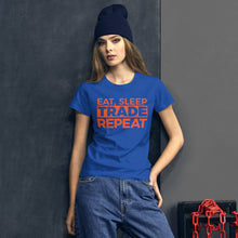 Load image into Gallery viewer, Eat, Sleep, Trade (Red) - Women's short sleeve t-shirt