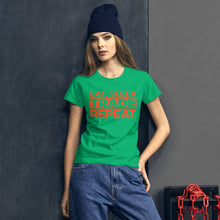 Load image into Gallery viewer, Eat, Sleep, Trade (Red) - Women's short sleeve t-shirt