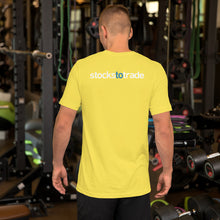 Load image into Gallery viewer, Eat, Sleep, Trade (Blue) - Short-Sleeve T-Shirt