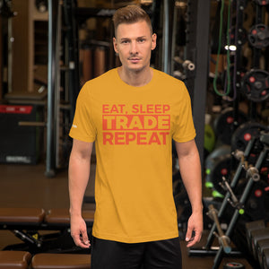 Eat, Sleep, Trade (Red) - Short-Sleeve T-Shirt