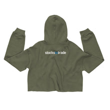 Load image into Gallery viewer, Eat, Sleep, Trade (Green) - Crop Hoodie