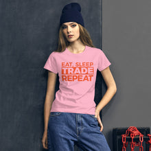 Load image into Gallery viewer, Eat, Sleep, Trade (Red) - Women's short sleeve t-shirt