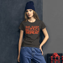Load image into Gallery viewer, Eat, Sleep, Trade (Red) - Women's short sleeve t-shirt