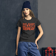 Load image into Gallery viewer, Eat, Sleep, Trade (Red) - Women's short sleeve t-shirt