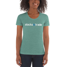 Load image into Gallery viewer, Stockstotrade - Women&#39;s Crew Neck T-shirt
