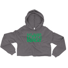 Load image into Gallery viewer, Eat, Sleep, Trade (Green) - Crop Hoodie
