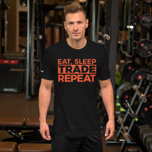 Load image into Gallery viewer, Eat, Sleep, Trade (Red) - Short-Sleeve T-Shirt