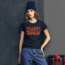 Load image into Gallery viewer, Eat, Sleep, Trade (Red) - Women's short sleeve t-shirt