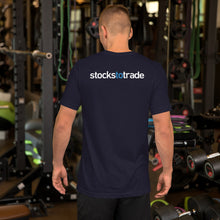 Load image into Gallery viewer, Eat, Sleep, Trade (Blue) - Short-Sleeve T-Shirt