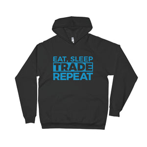 Eat, Sleep, Trade (Blue) - Fleece Hoodie