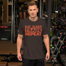 Load image into Gallery viewer, Eat, Sleep, Trade (Red) - Short-Sleeve T-Shirt
