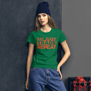 Eat, Sleep, Trade (Red) - Women's short sleeve t-shirt