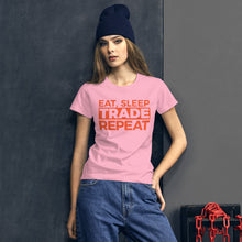 Load image into Gallery viewer, Eat, Sleep, Trade (Red) - Women&#39;s short sleeve t-shirt
