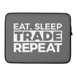 Eat, Sleep, Trade Laptop Sleeve