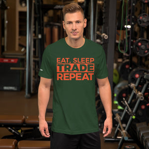 Eat, Sleep, Trade (Red) - Short-Sleeve T-Shirt