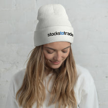 Load image into Gallery viewer, Stockstotrade - Cuffed Beanie
